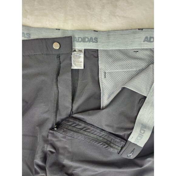 Adidas Golf Shorts Mens 52 Black Climalite Performance Chino 9.5" Inseam - Picture 5 of 16